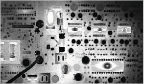 經(jīng)過預(yù)處理的印制電路板紅外熱成像